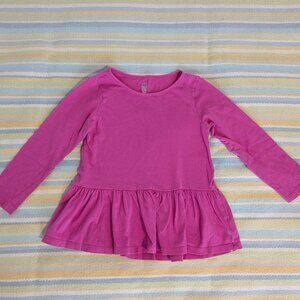 🛍️ BUNDLE ONLY • GAP kids pink peplum top size 5T